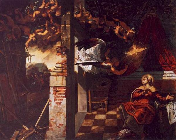 Jacopo Robusti Tintoretto The Annunciation Germany oil painting art
